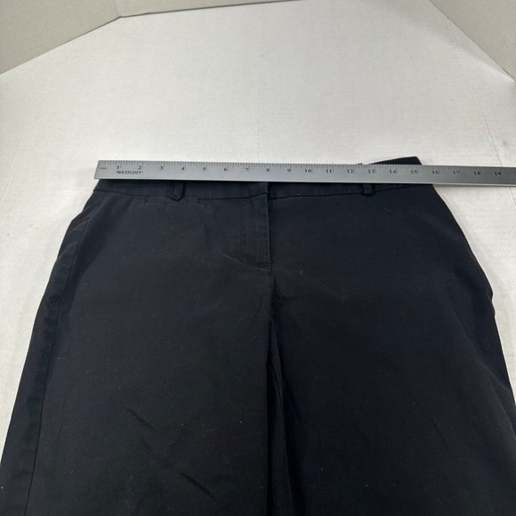 Talbots Women's Sz 4 Pant Signature Dress Slacks Two Back Pockets Black Preowned - Picture 8 of 14